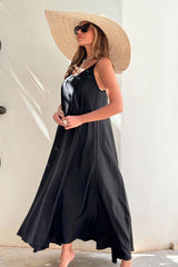 Diana viscose dress, black