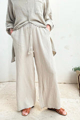 Dolly cotton pants, beige