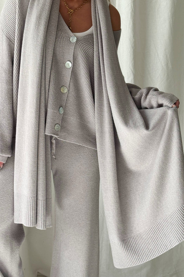 Dolly viskoosineulehuivi, taupe