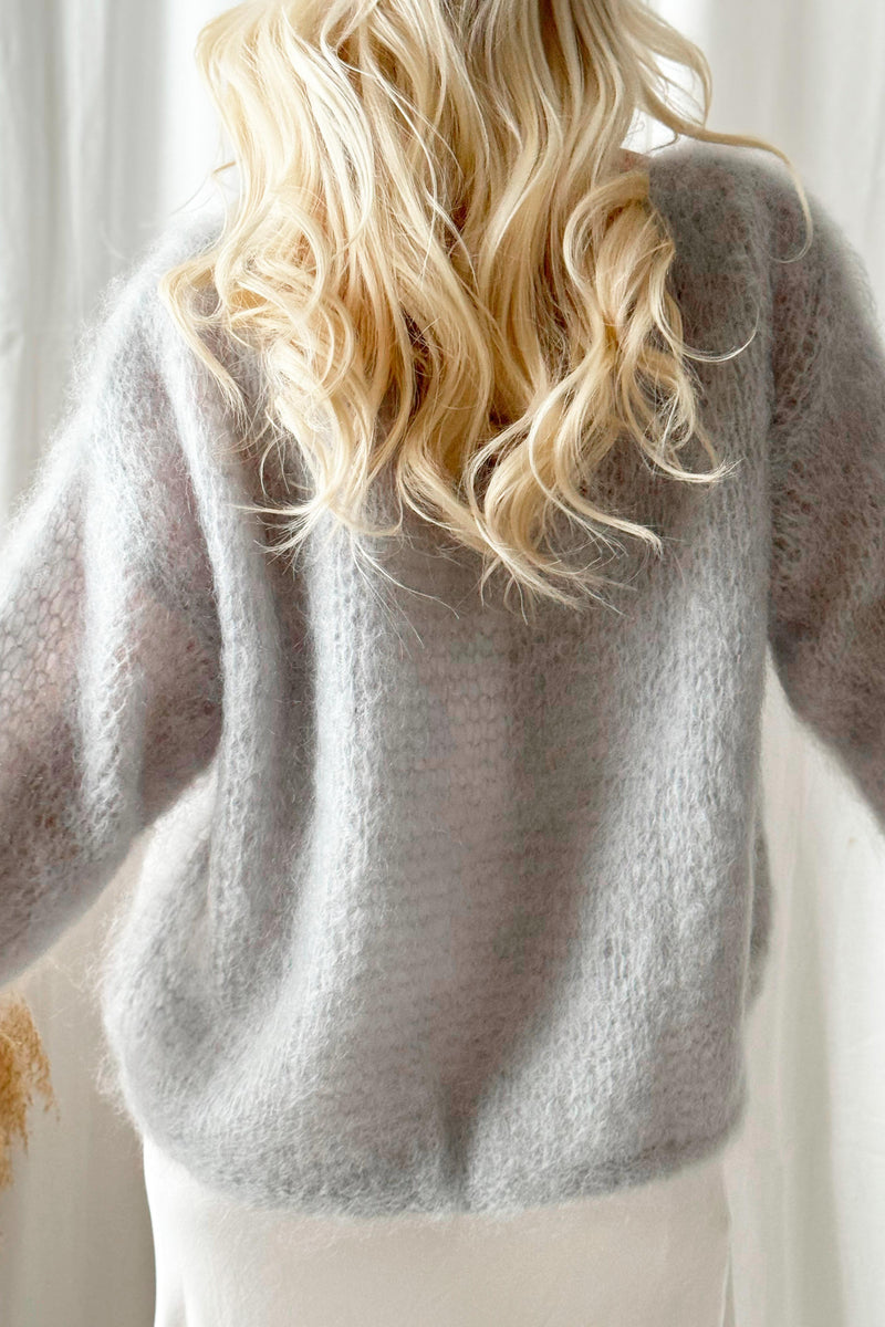 Dreamy mohair jumper, pearl grey