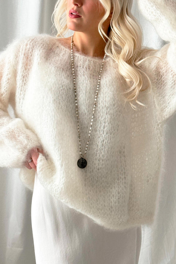 Dreamy mohair jumper, off white