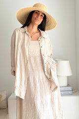 Easy Days linen shirt, sand