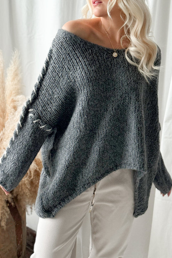 Easy living knit, grey