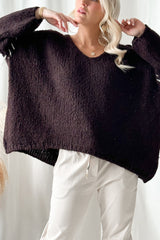 Easy living knit. chocolate