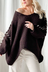 Easy living knit. chocolate