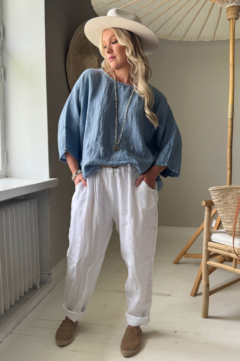 Edell top, denim blue