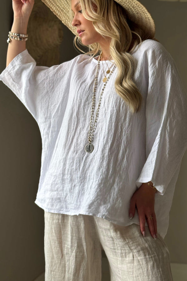 Edell top, white