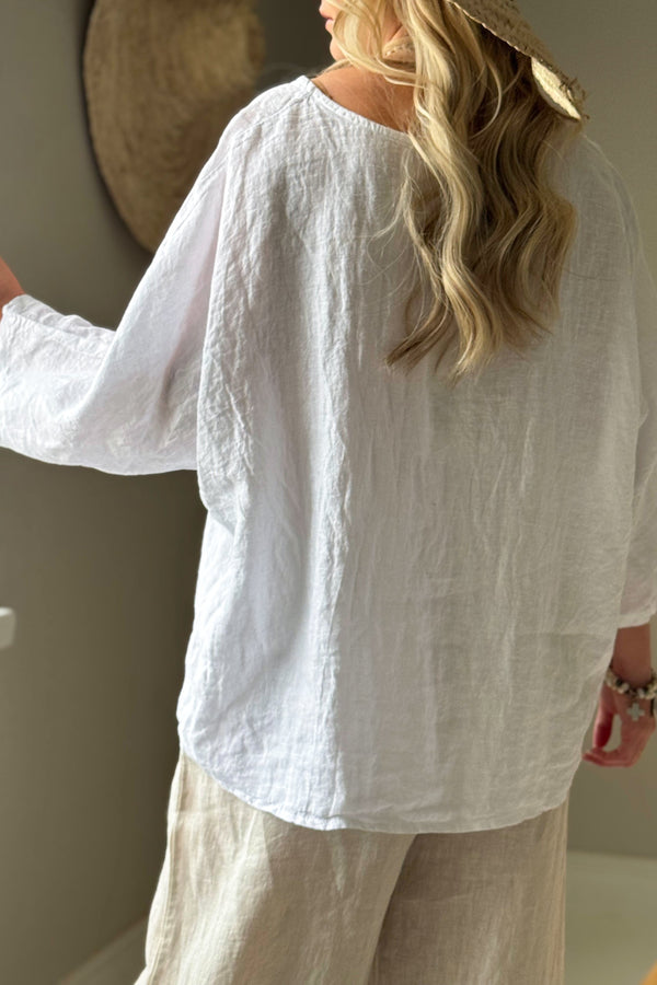 Edell top, white