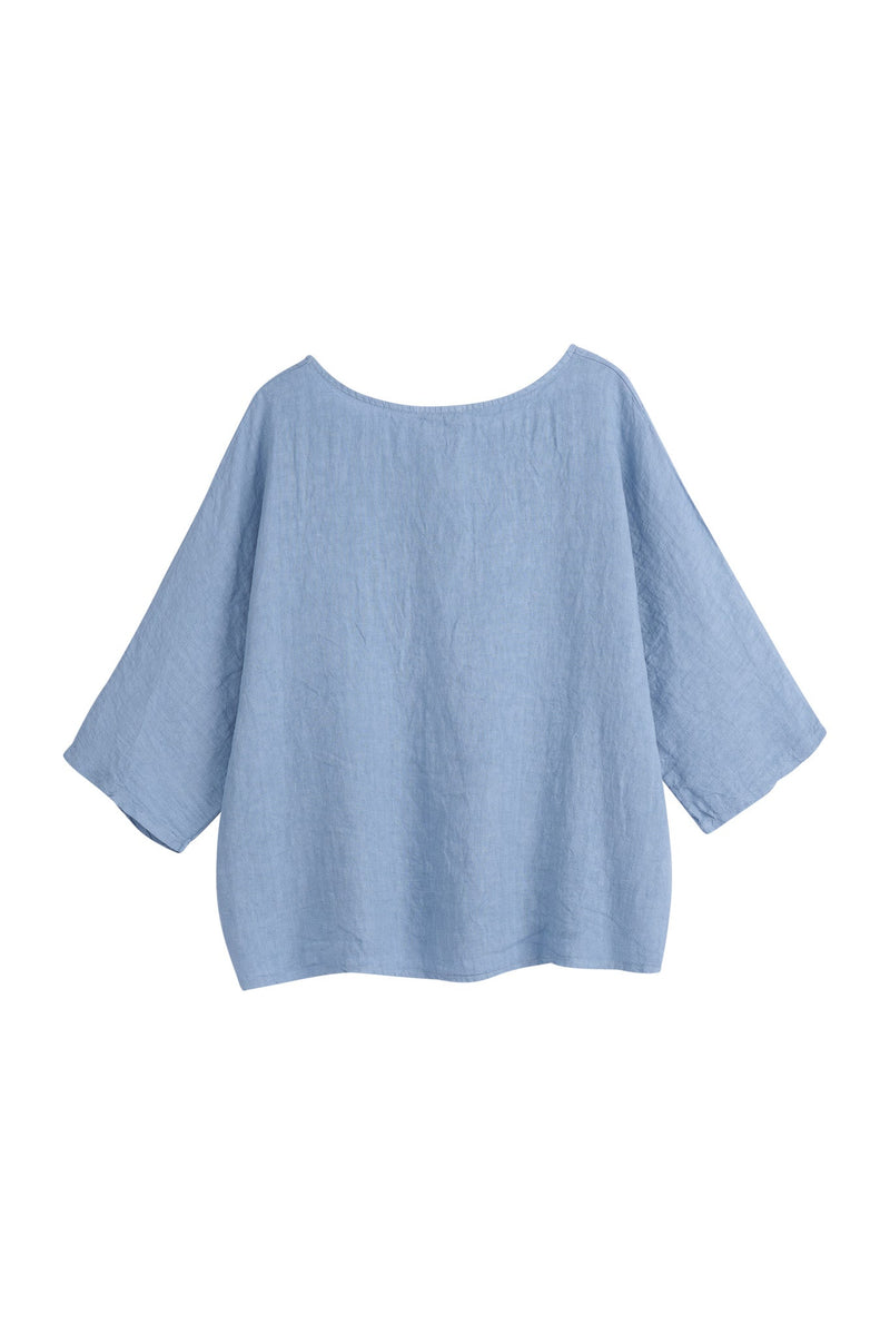 Edell top, denim blue