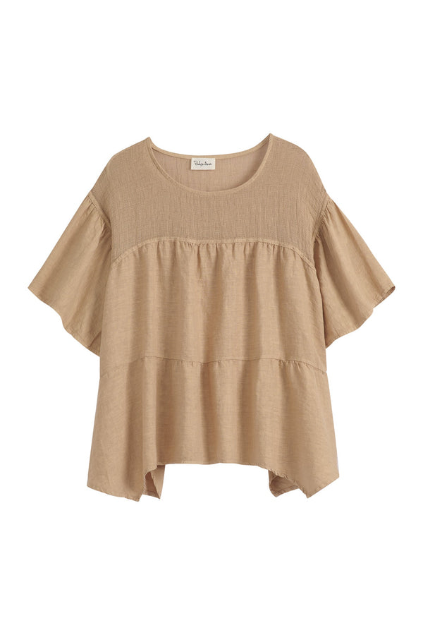 Eleni blouse tunic, powder