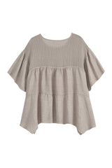 Eleni blouse tunic, light taupe