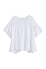 Eleni blouse tunic, white