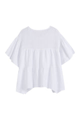 Eleni blouse tunic, white