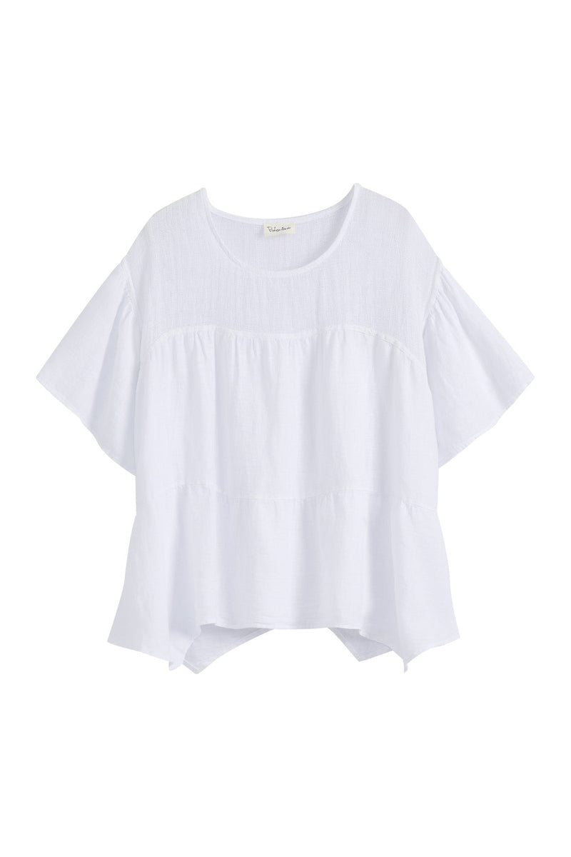 Eleni blouse tunic, white