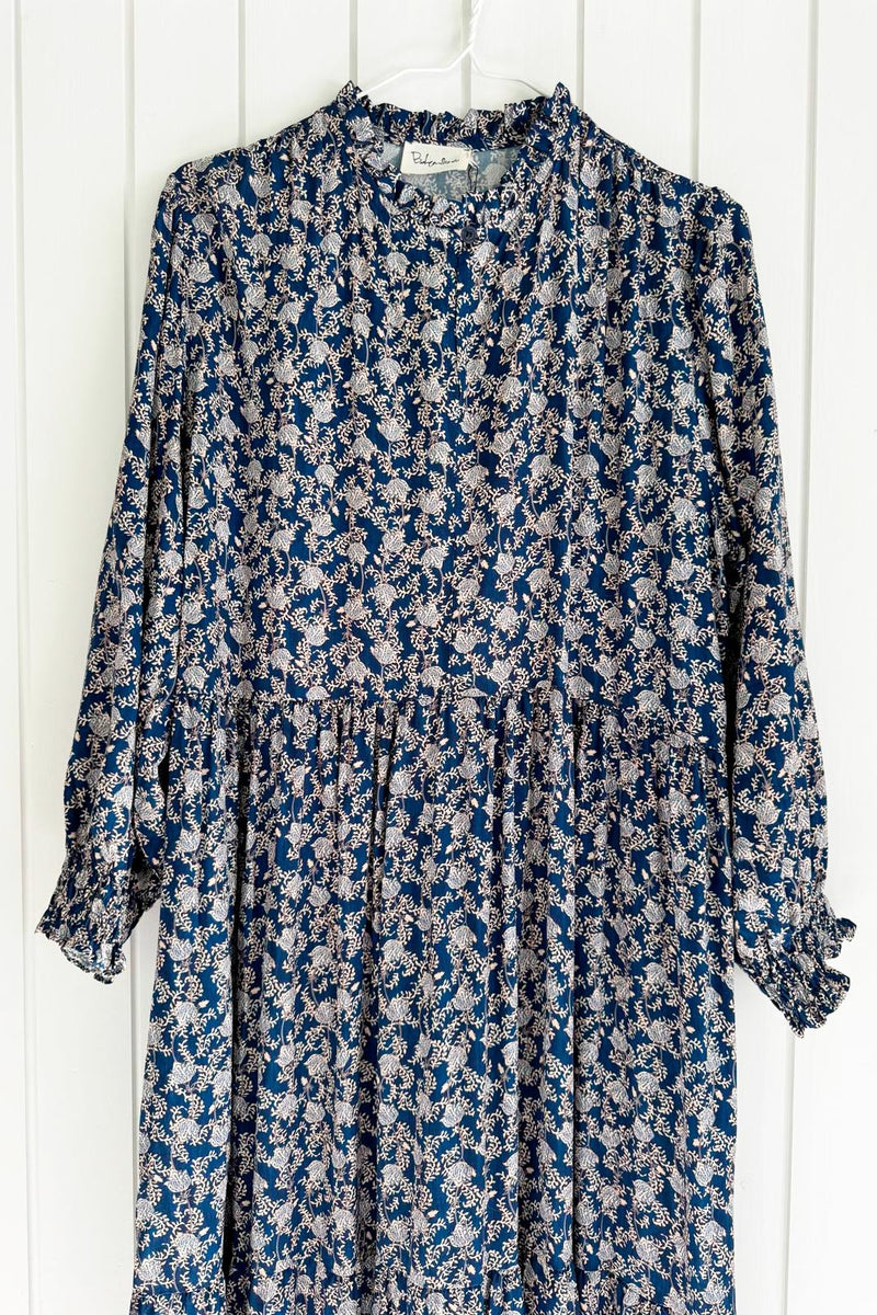 Eliana viscose dress, navy