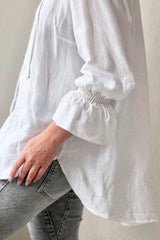 Ellitia linen shirt, white