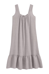 Evanna linen dress, silverpink