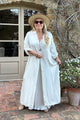 Fabielle satin dress, off white