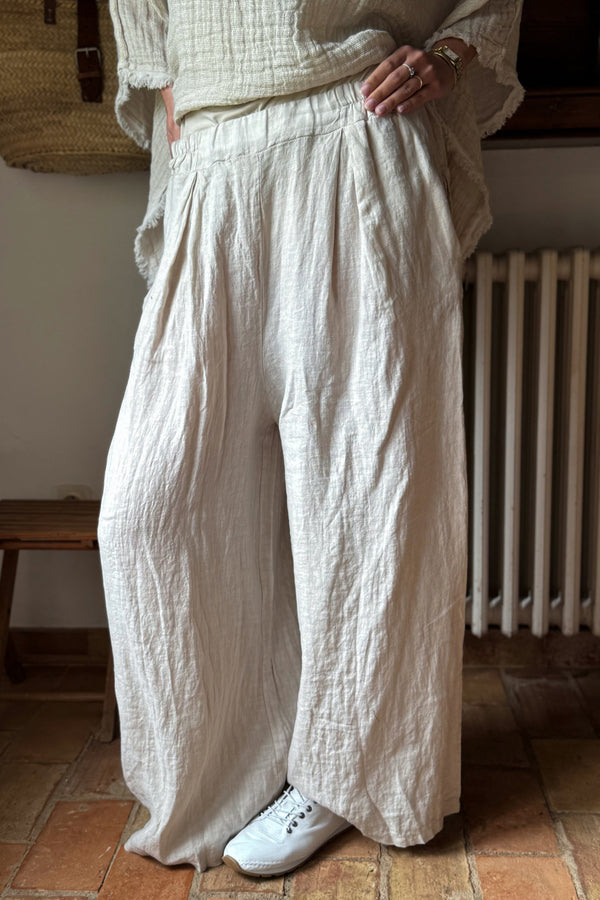 Faro linen pants, sand