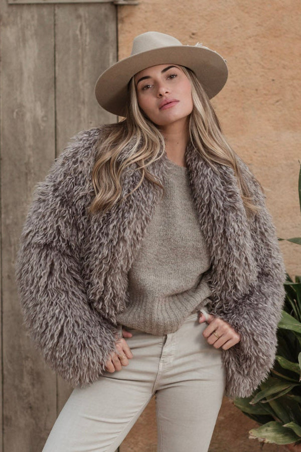 Feel me neule, taupe