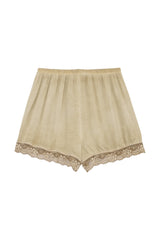 Fleur satin shorts, caramel