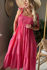 Florentino pellavamekko, malibu pink