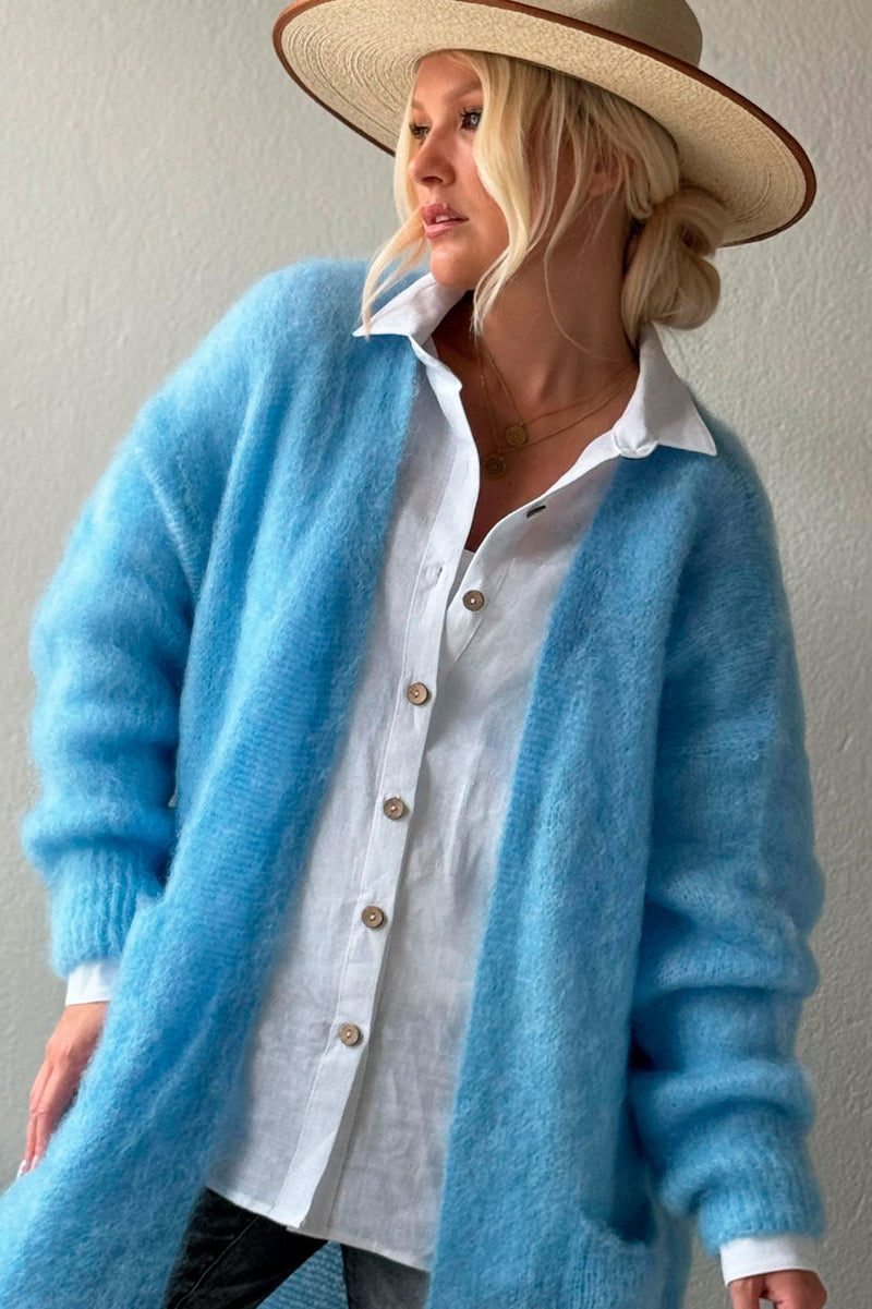 Forever in love cardigan, ice blue