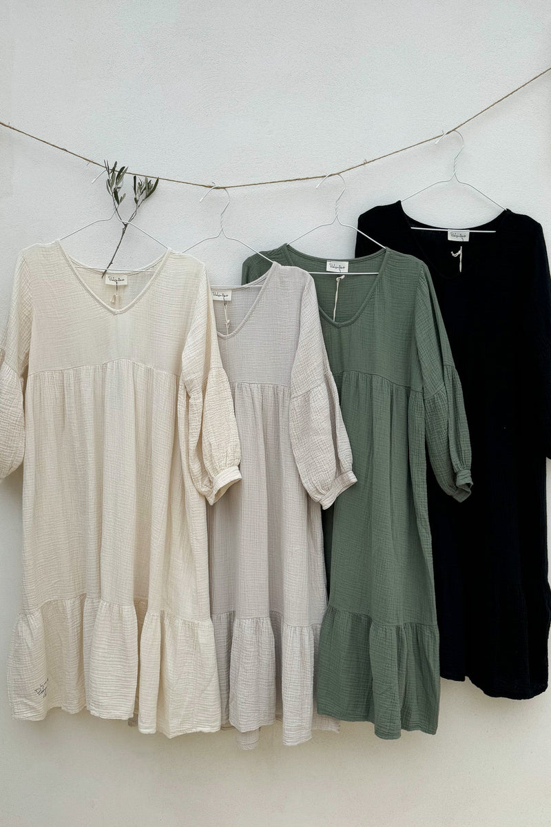 Free spirit puuvillamekko, cream