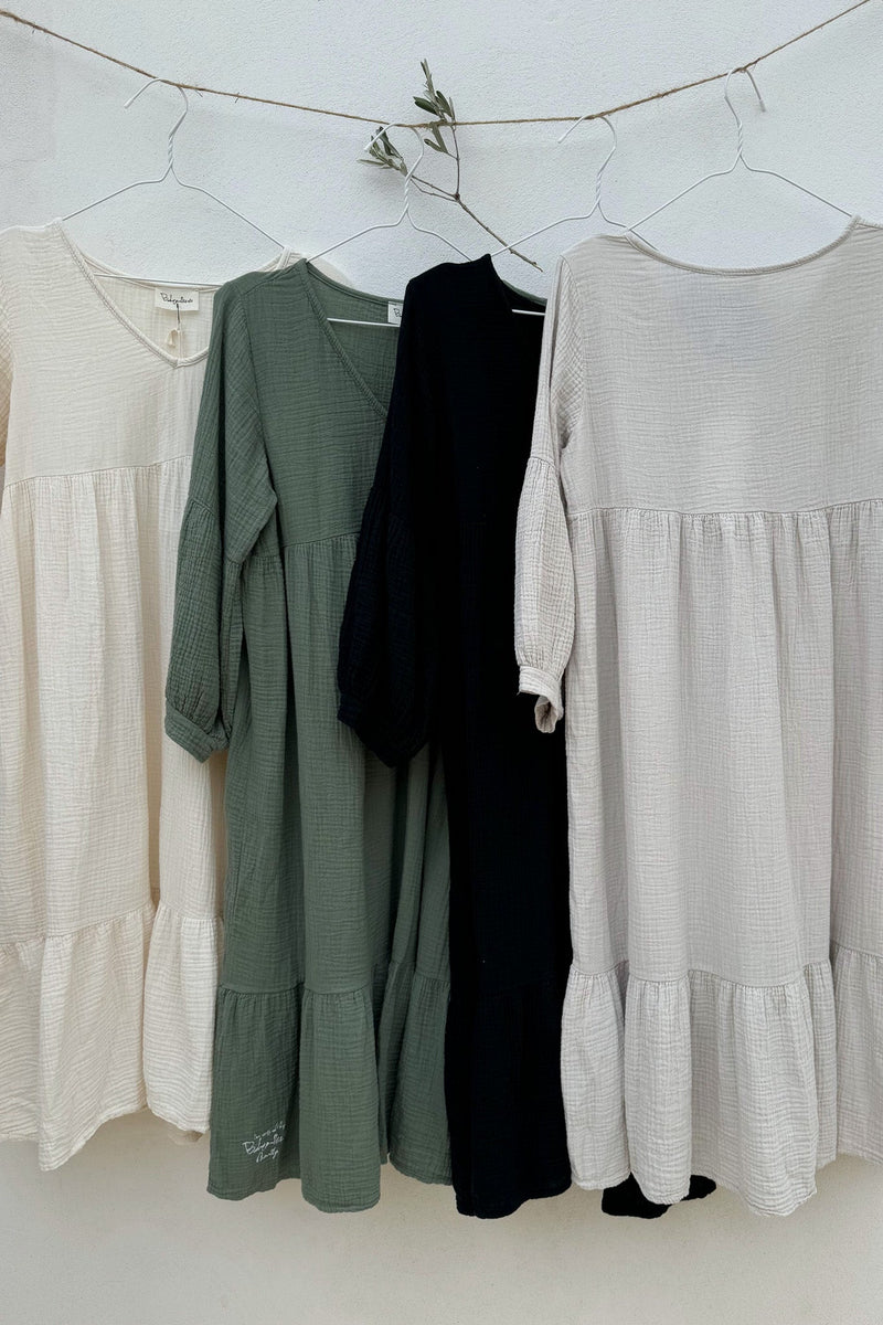 Free spirit puuvillamekko, beige