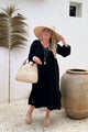 Free spirit cotton dress, black