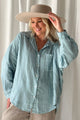 Friday pellavapaita, denim blue