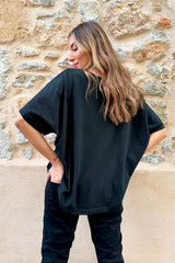 Bohemiana glitter t-paita, musta