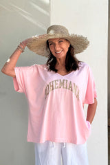 Bohemiana glitter t-shirt, light pink