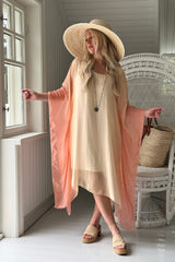 Golden Hour kaftaani, gradient peach