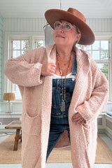 Good Times cardigan, light pink