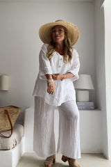 Habitat linen shirt, white