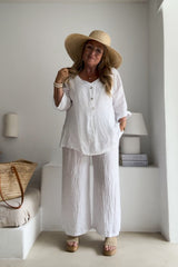 Habitat linen shirt, white
