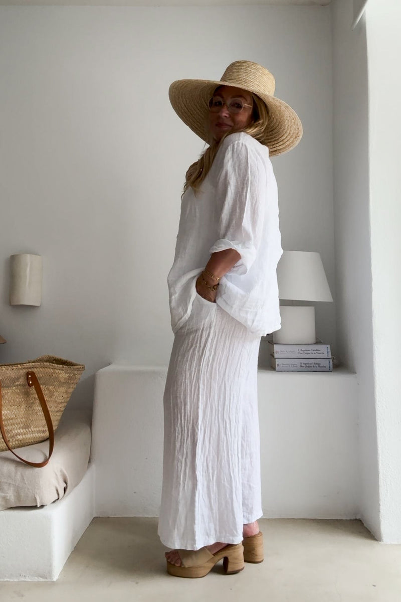 Habitat linen shirt, white