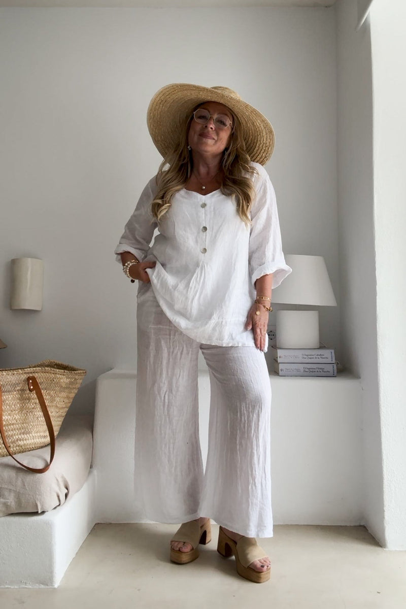 Habitat linen shirt, white