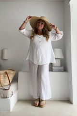 Habitat linen shirt, white