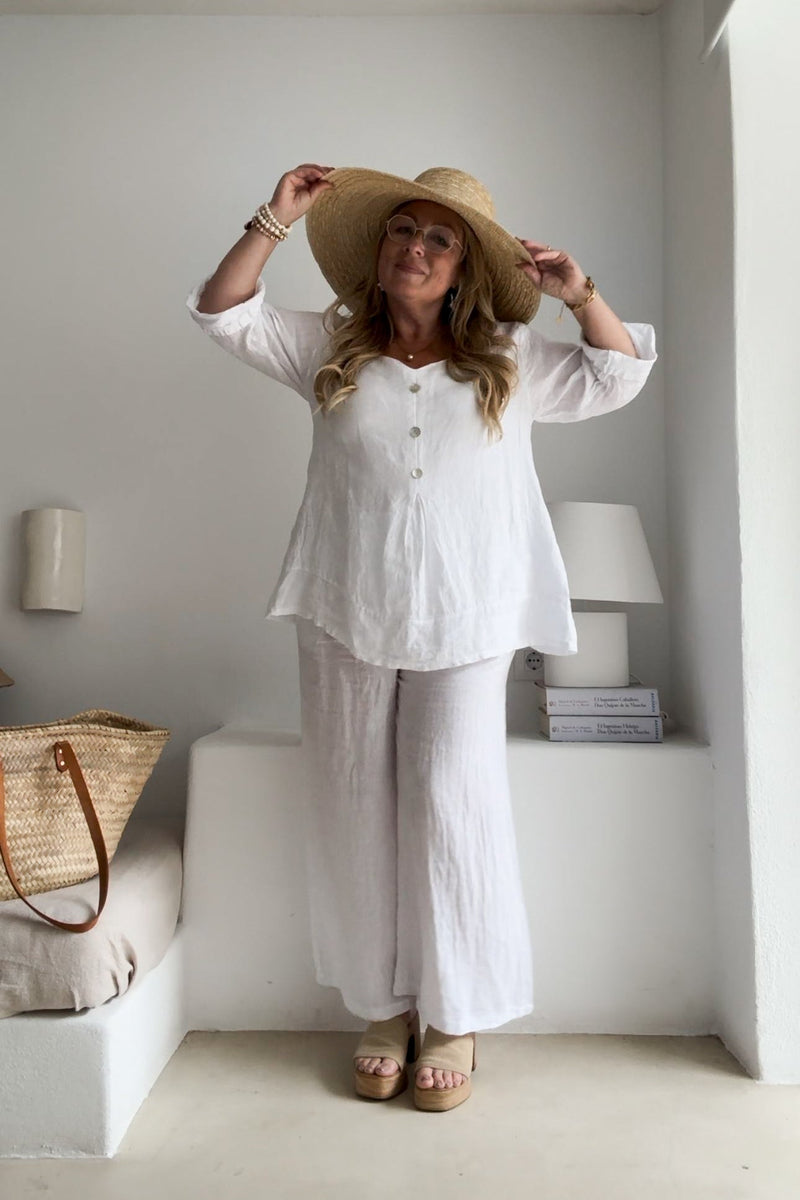 Habitat linen shirt, white