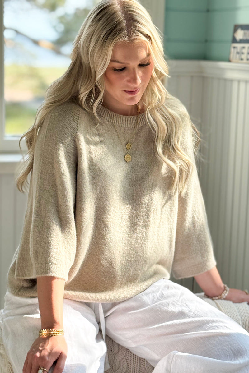 Hanko Dreams alpakkaneule, beige
