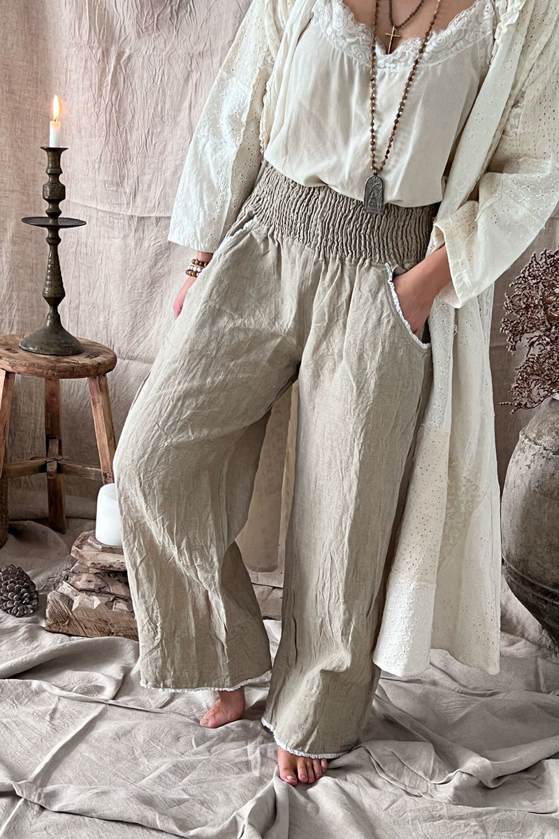 Hanko linen pants, natural