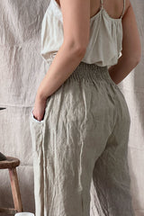 Hanko linen pants, natural