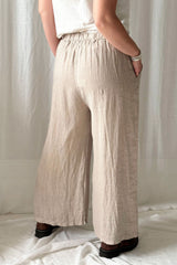 Havana linen trousers, cashmere