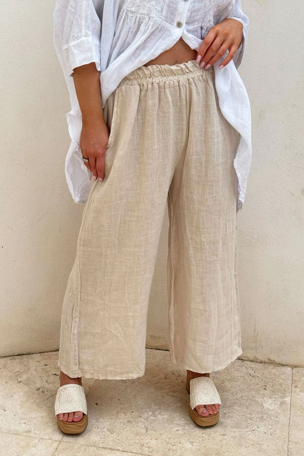 Havana linen pants, sand