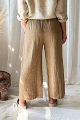 Havana linen pants, savanna