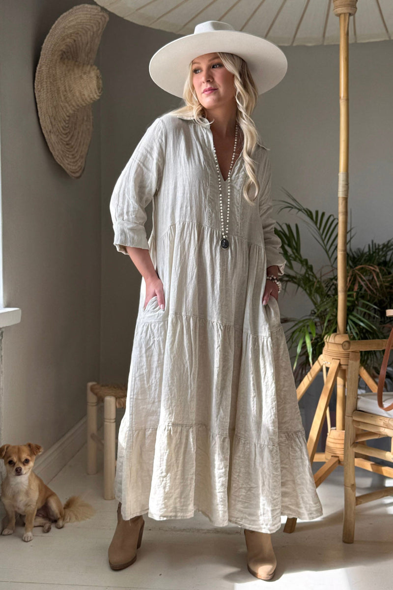 Helenia pellavamekko, hiekka