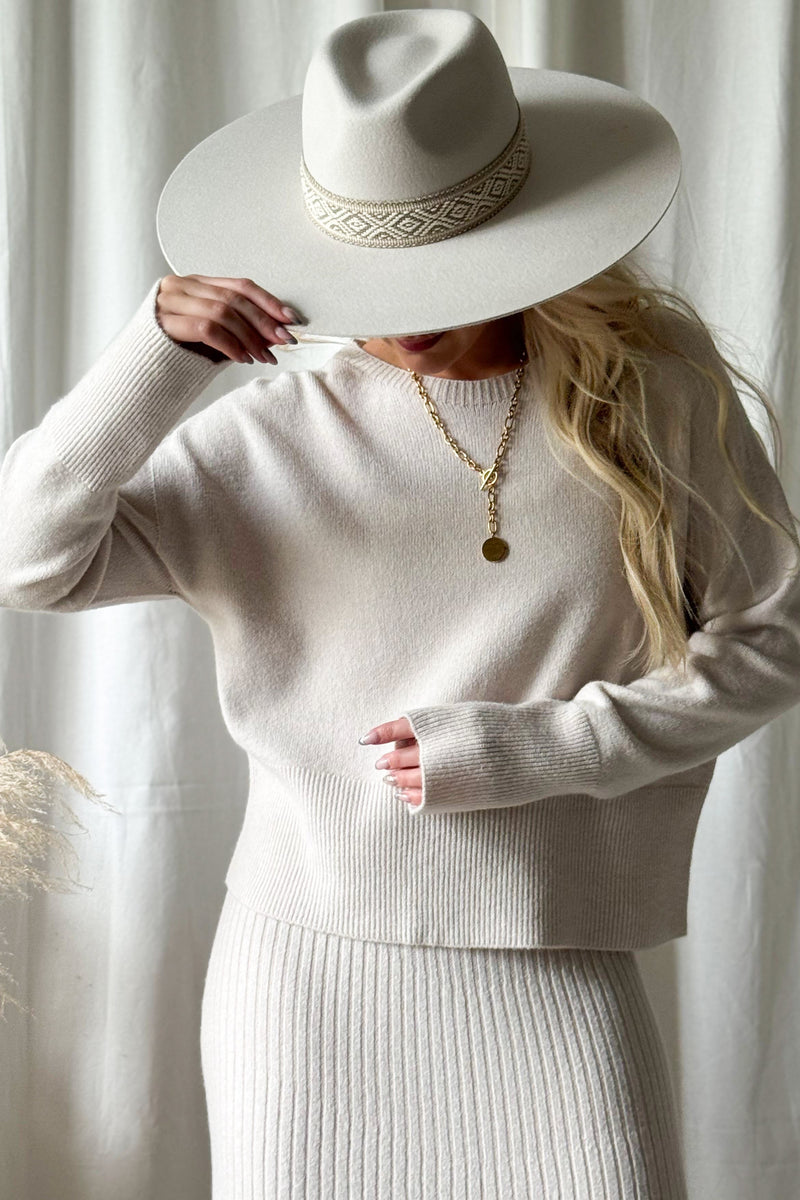 Honeybun neule, light beige