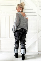 Get into the groove jeans, gray denim